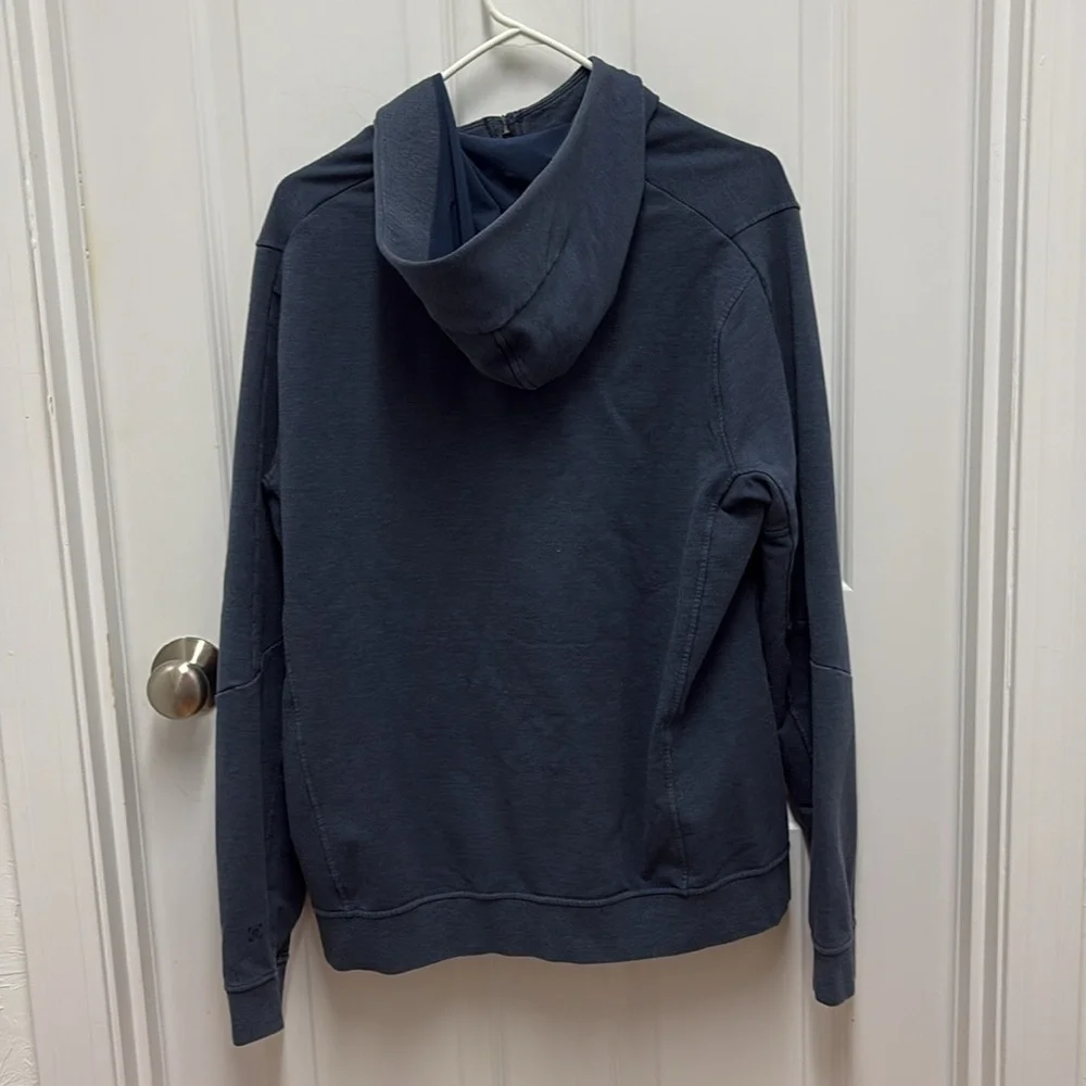Lululemon Men’s City Sweat‎ Zip Blue Hoodie French Terry - size Large